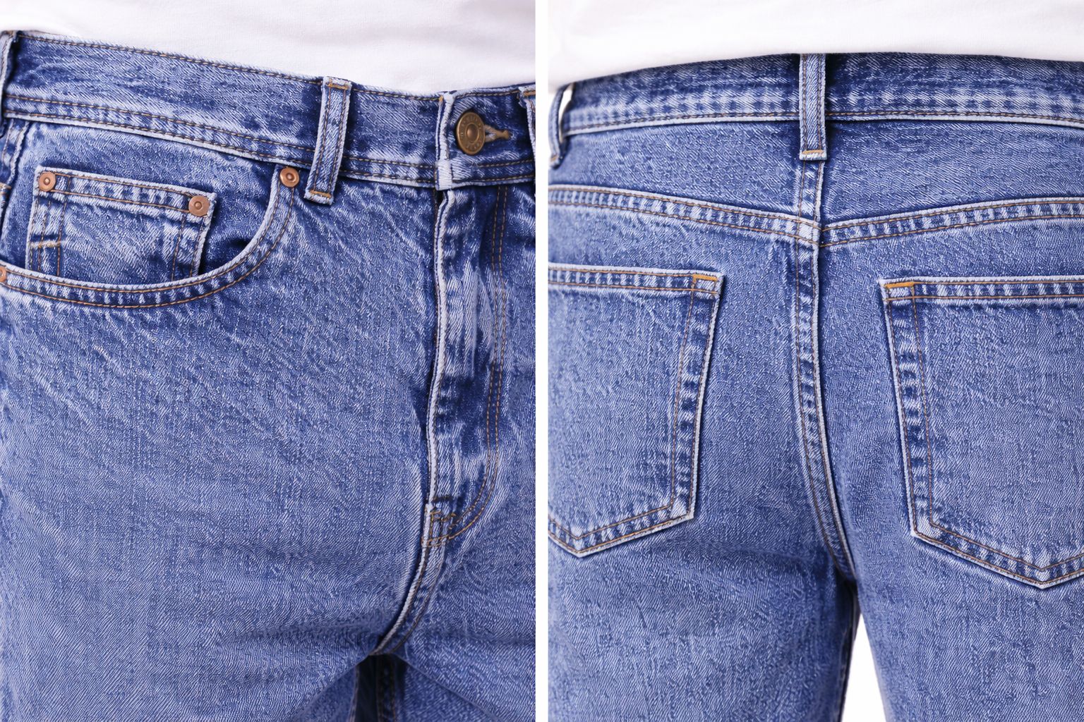 Classic Fit Stonewashed Denim