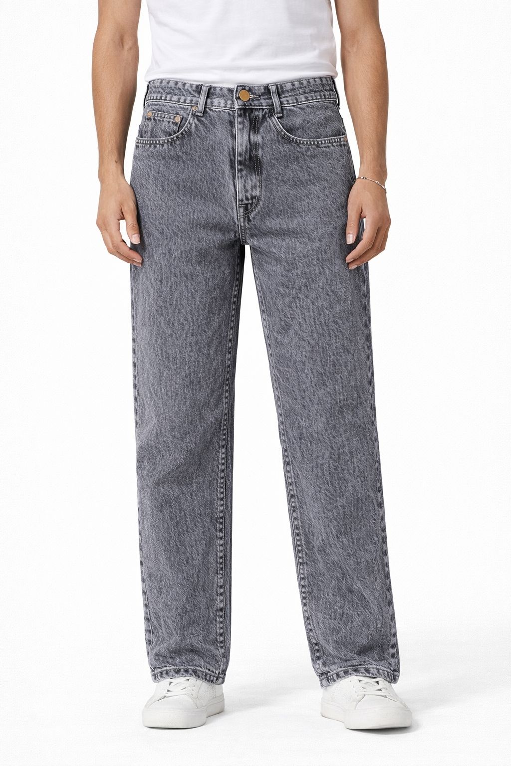 Smoke Grey Washed Denim