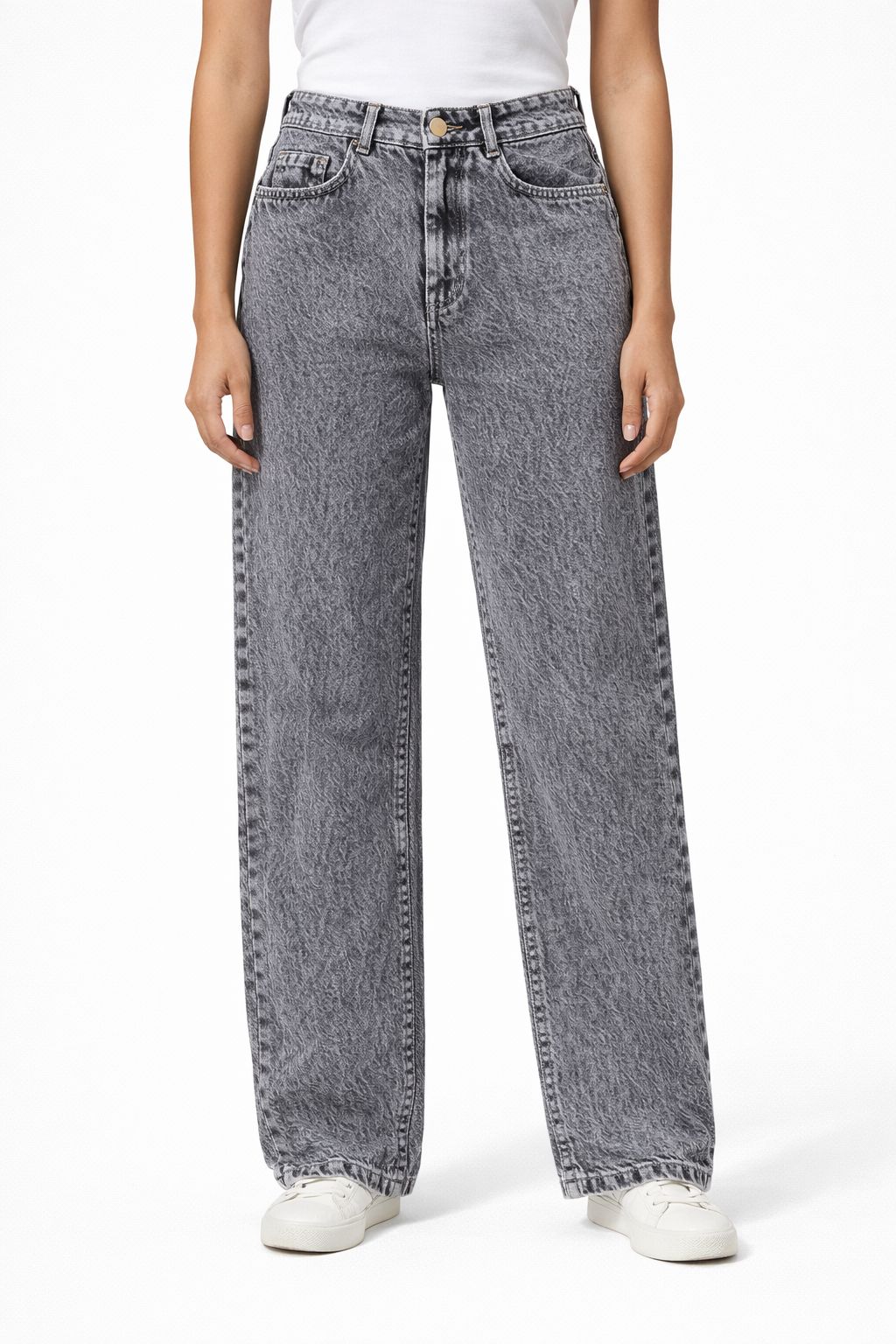 Smoke Grey Washed Denim