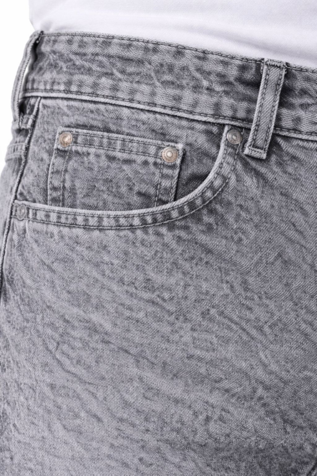 Smoke Grey Washed Denim