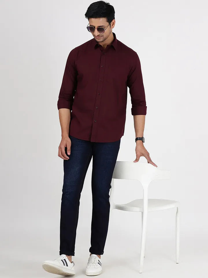 Men Slim Fit Light Fade Cotton Jeans